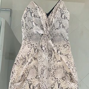 1971 Reiss Dress Size Small Python Print